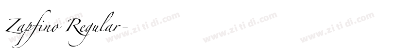 Zapfino Regular字体转换